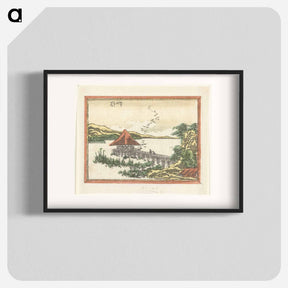 アートポスター-Eight Views of Ōmi - 葛飾 北斎 Poster.