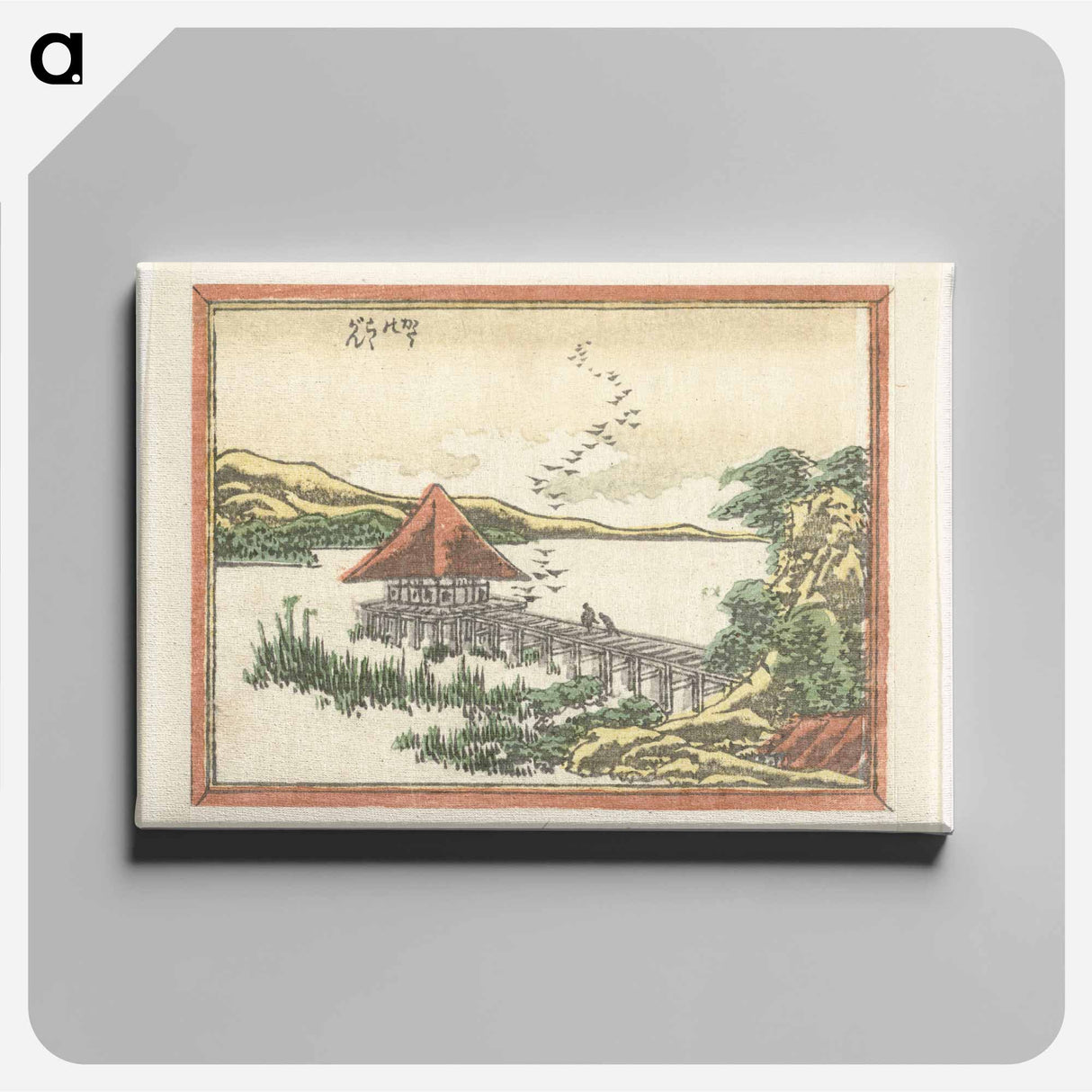 Eight Views of Ōmi - 葛飾 北斎 Canvas.