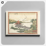 Eight Views of Ōmi - 葛飾 北斎 Canvas.