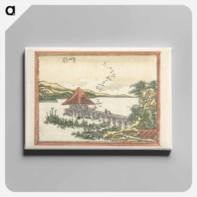 アートパネル-Eight Views of Ōmi - 葛飾 北斎 Canvas.