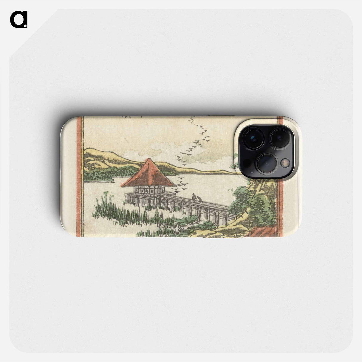 Eight Views of Ōmi - 葛飾 北斎 Phone Case.