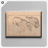 Katsushika Hokusai's bird - 葛飾 北斎 Canvas.