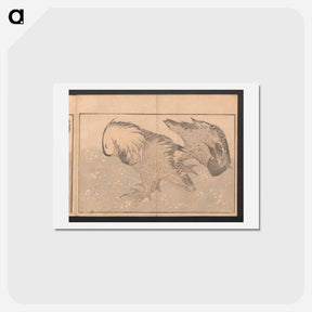 アートポストカード-Katsushika Hokusai's bird - 葛飾 北斎 Postcard.