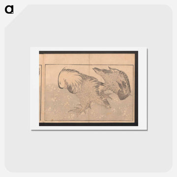 Katsushika Hokusai's bird - 葛飾 北斎 Postcard.