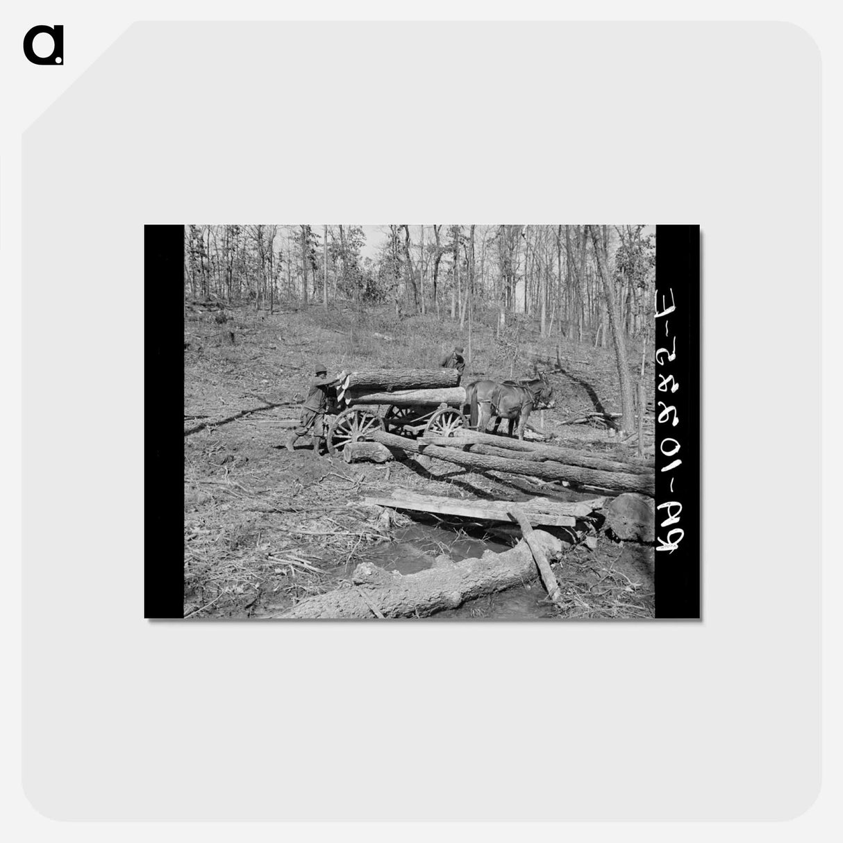 アートポストカード-Omaha Sawmill
 - ラッセル リー Postcard.