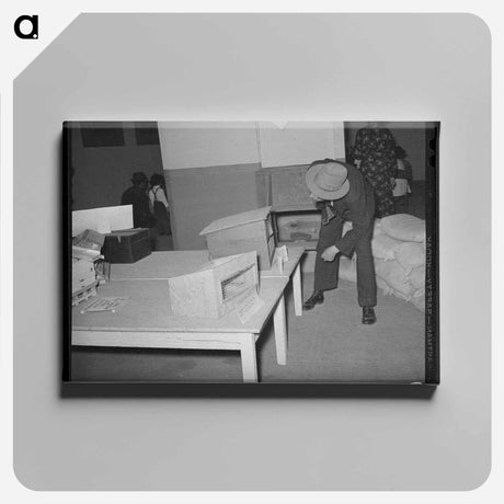 アートパネル-Chicago Rubbish Piles
 - ラッセル リー Canvas.