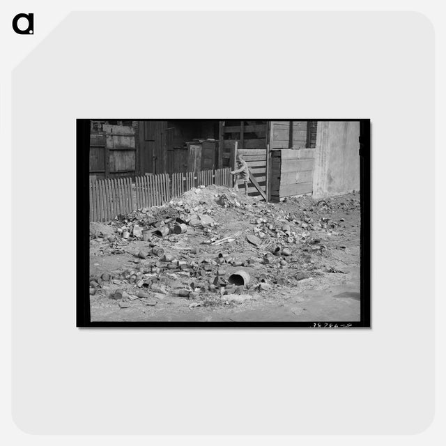 アートポストカード-Chicago Rubbish Piles
 - ラッセル リー Postcard.