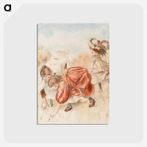 アートポストカード-Children Playing Ball
 - バーンズ・コレクション Postcard.