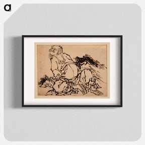 アートポスター-Chinese Warrior - 葛飾 北斎 Poster.