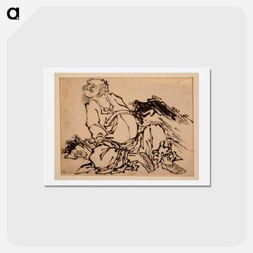 Chinese Warrior - 葛飾 北斎 Postcard.