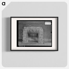アートポスター-Fireplace in Old Ranch House
 - ラッセル リー Poster.