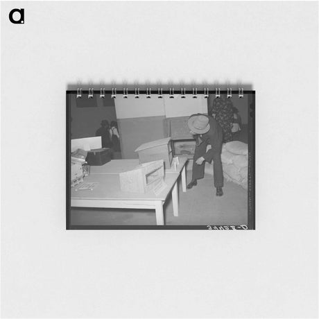 アートメモ帳-Fireplace in Old Ranch House
 - ラッセル リー Memo.