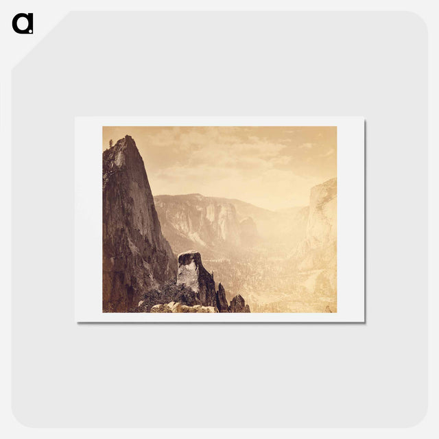 アートポストカード-Sentinel Rock and Valley
 - エドワード マイブリッジ Postcard.