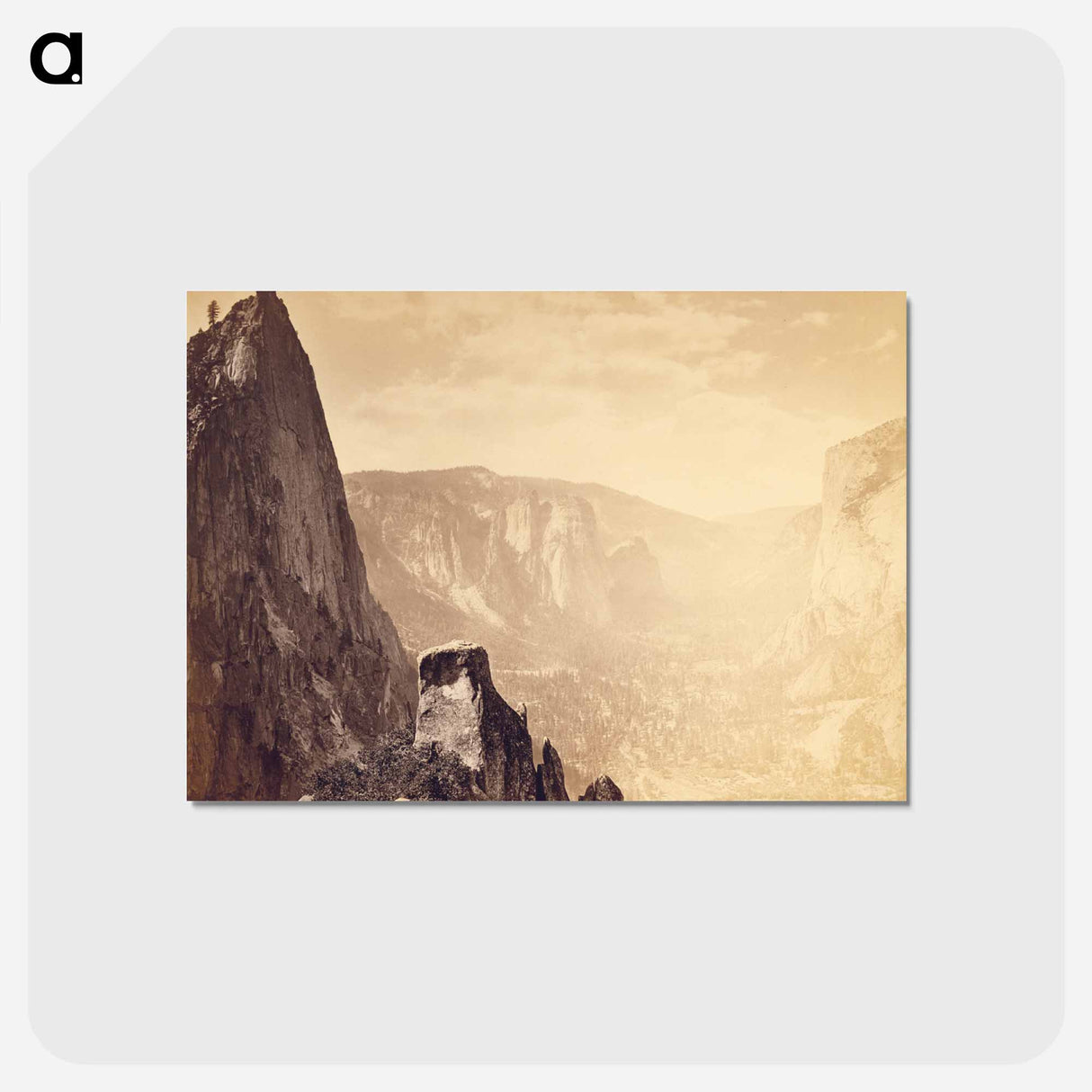 アートポストカード-Sentinel Rock and Valley
 - エドワード マイブリッジ Postcard.