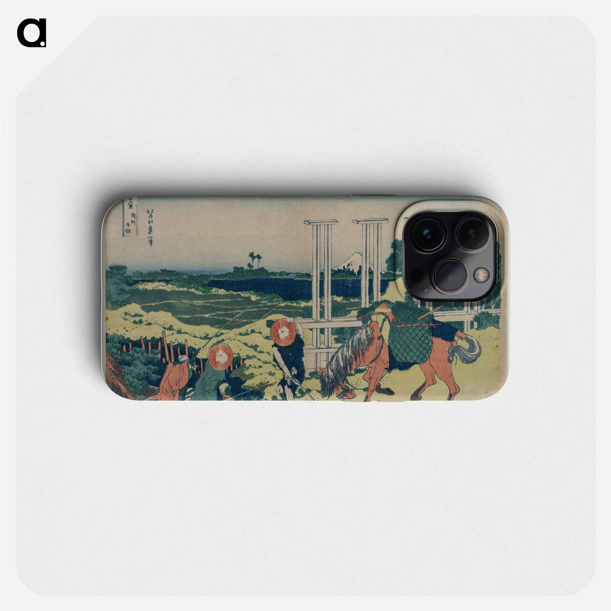 Hokusai's Thirty-Six Views of Mount Fuji: Senju in Musashi Province - 葛飾 北斎 Phone Case.