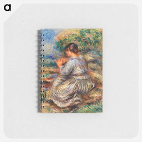 アートメモ帳-Girl Seated in a Landscape
 - バーンズ・コレクション Memo.