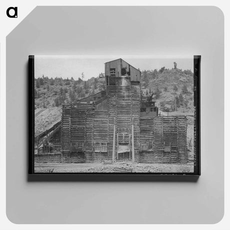 アートパネル-Unloading Cotton in Houston
 - ラッセル リー Canvas.