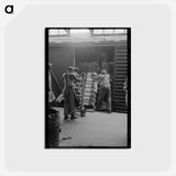 アートポストカード-Unloading Cotton in Houston
 - ラッセル リー Postcard.