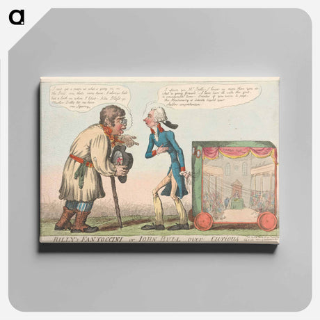 アートパネル-Billy's Fantoccini or John Bull over Curious
 - イェール大学アートギャラリー Canvas.
