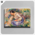 アートパネル-Woman in Blue Skirt
 - バーンズ・コレクション Canvas.