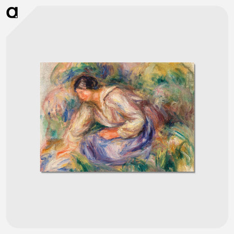 アートポストカード-Woman in Blue Skirt
 - バーンズ・コレクション Postcard.