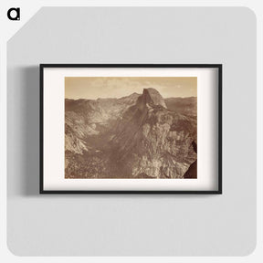 アートポスター-The Half Dome from Glacier Point, Yosemite
 - エドワード マイブリッジ Poster.