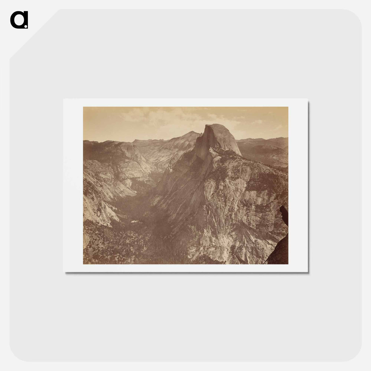 アートポストカード-The Half Dome from Glacier Point, Yosemite
 - エドワード マイブリッジ Postcard.