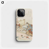 A comparison of Genroku poems and shells - Katsushika Hokusai Phone Case.