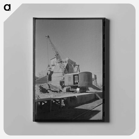 アートパネル-Farmers Leaving Liquid Feed Loading Station
 - ラッセル リー Canvas.