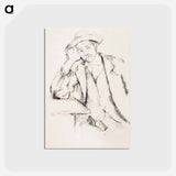 アートポストカード-Leaning Smoker
 - バーンズ・コレクション Postcard.