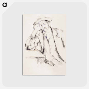 アートポストカード-Leaning Smoker
 - バーンズ・コレクション Postcard.