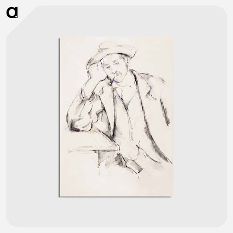 アートポストカード-Leaning Smoker
 - バーンズ・コレクション Postcard.