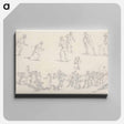アートパネル-"Landscape Scenery", No. 7: Scenes of Cricket and a Waggoner With His Team
 - イェール大学アートギャラリー Canvas.