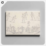 アートパネル-"Landscape Scenery", No. 7: Scenes of Cricket and a Waggoner With His Team
 - イェール大学アートギャラリー Canvas.