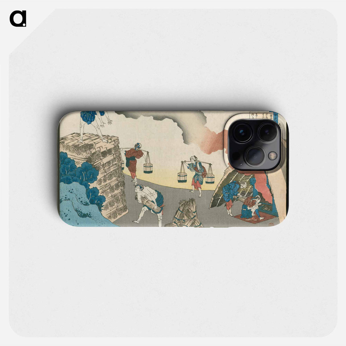 Hokusai's Poem by Ise - 葛飾 北斎 Phone Case.