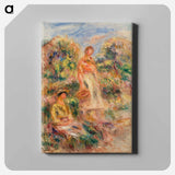 アートパネル-Standing and Seated Women in a Landscape
 - バーンズ・コレクション Canvas.