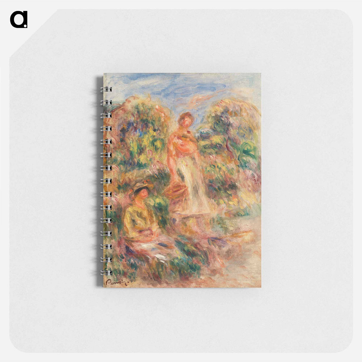 アートメモ帳-Standing and Seated Women in a Landscape
 - バーンズ・コレクション Memo.