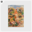 アートポストカード-Standing and Seated Women in a Landscape
 - バーンズ・コレクション Postcard.