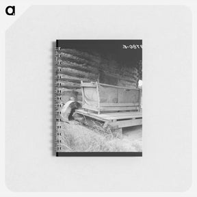 アートメモ帳-Tobacco barn with tobacco sled and vehicle used for conveying tobacco sleds - ドロテア ラング Memo.