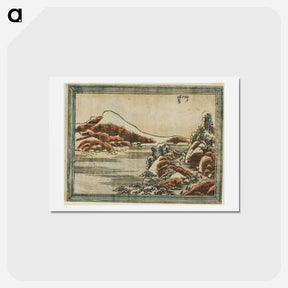 アートポストカード-Eight Views of Ōmi - 葛飾 北斎 Postcard.