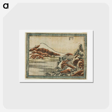 Eight Views of Ōmi - 葛飾 北斎 Postcard.