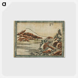 アートポストカード-Eight Views of Ōmi - 葛飾 北斎 Postcard.