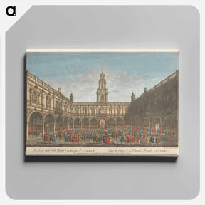 アートパネル-The Inside View of the Royal Exchange at London
 - イェール大学アートギャラリー Canvas.