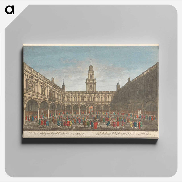 アートパネル-The Inside View of the Royal Exchange at London
 - イェール大学アートギャラリー Canvas.