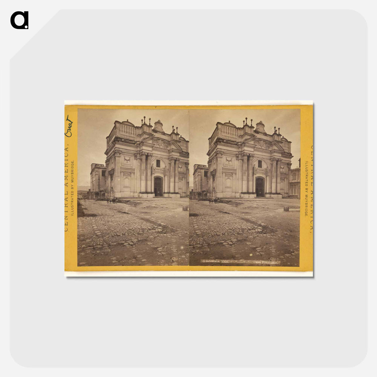 アートポストカード-Church of San Francisco, Guatemala
 - エドワード マイブリッジ Postcard.
