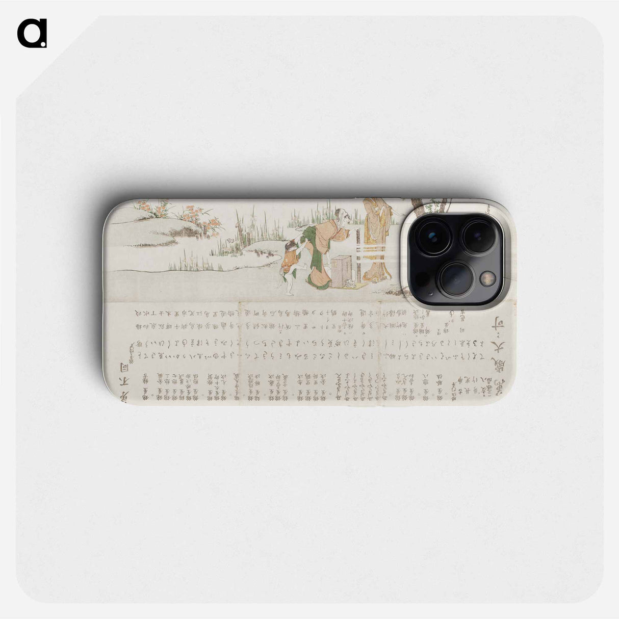 Woman Making Motoyui Paper Cords for Binding Hair by Katsushika Hokusai - Katsushika Hokusai Phone Case.