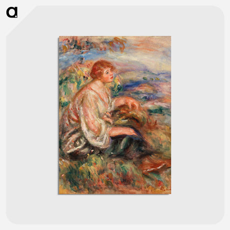 アートポストカード-Woman in Tulle Blouse and Black Skirt
 - バーンズ・コレクション Postcard.