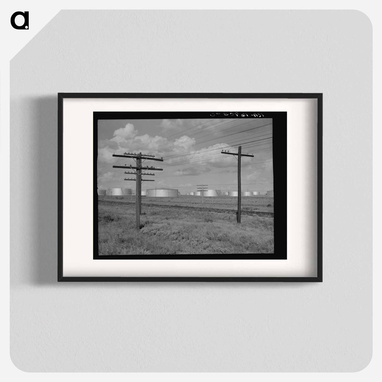 Oil tanks near Midland, western Texas - Dorothea Lange Poster.