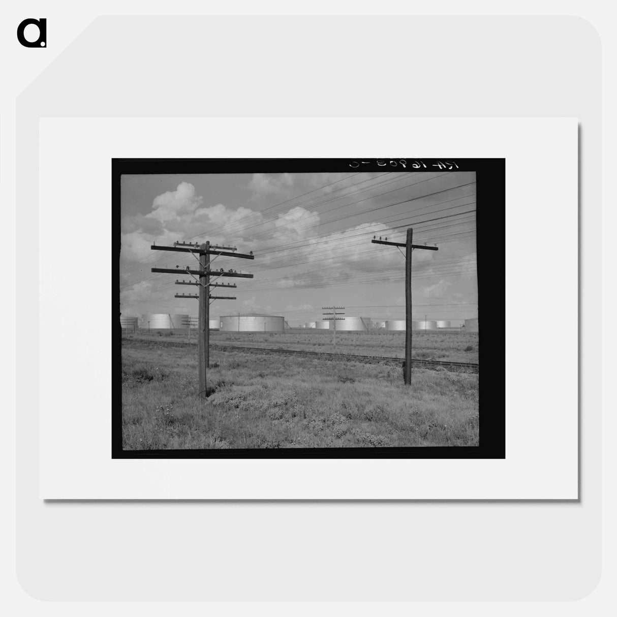 Oil tanks near Midland, western Texas - Dorothea Lange Poster.