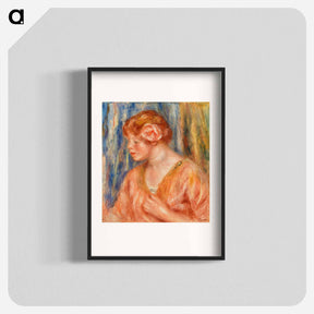 アートポスター-Young Woman with Rose
 - バーンズ・コレクション Poster.